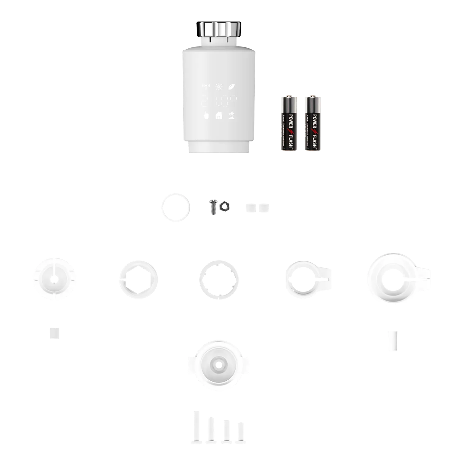 Rollei Smart Thermostat valvola termostatica 8 pezzi Zigbee
