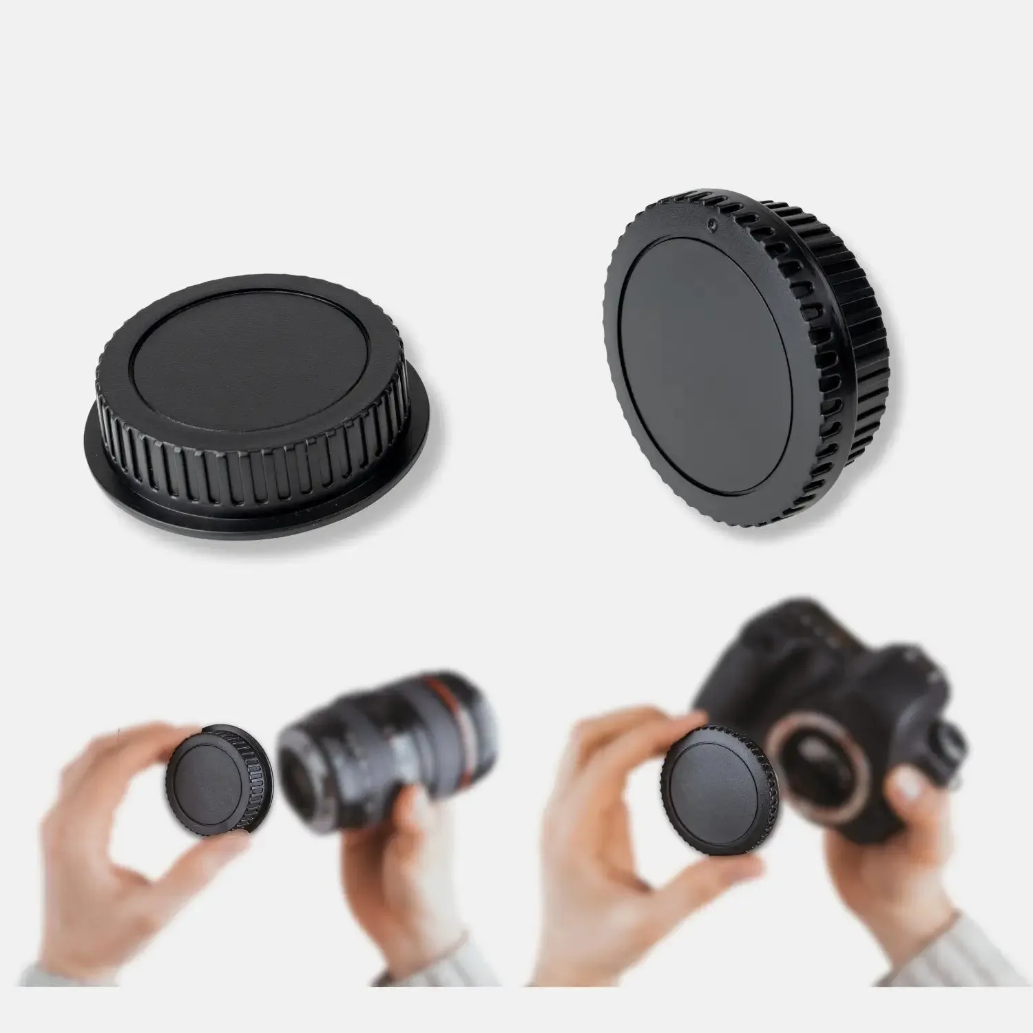 LENS-AID set tappi corpo e obiettivo Sony E plastica
