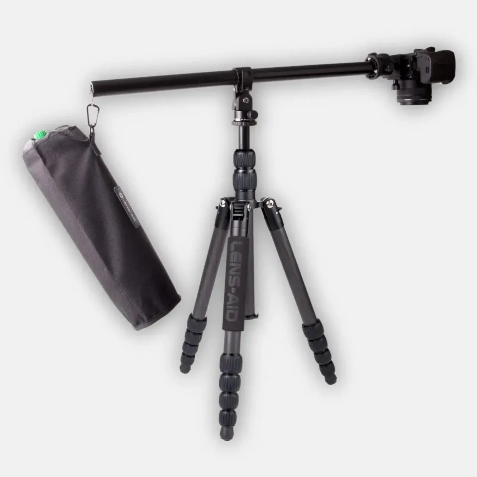 Lens-Aid treppiede carbonio con braccio estensione 185 cm