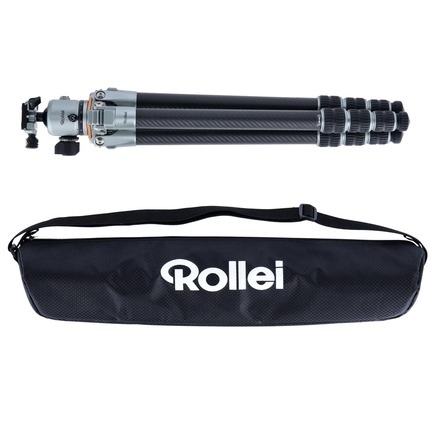 Rollei Lion Rock Pro treppiede carbonio con testa