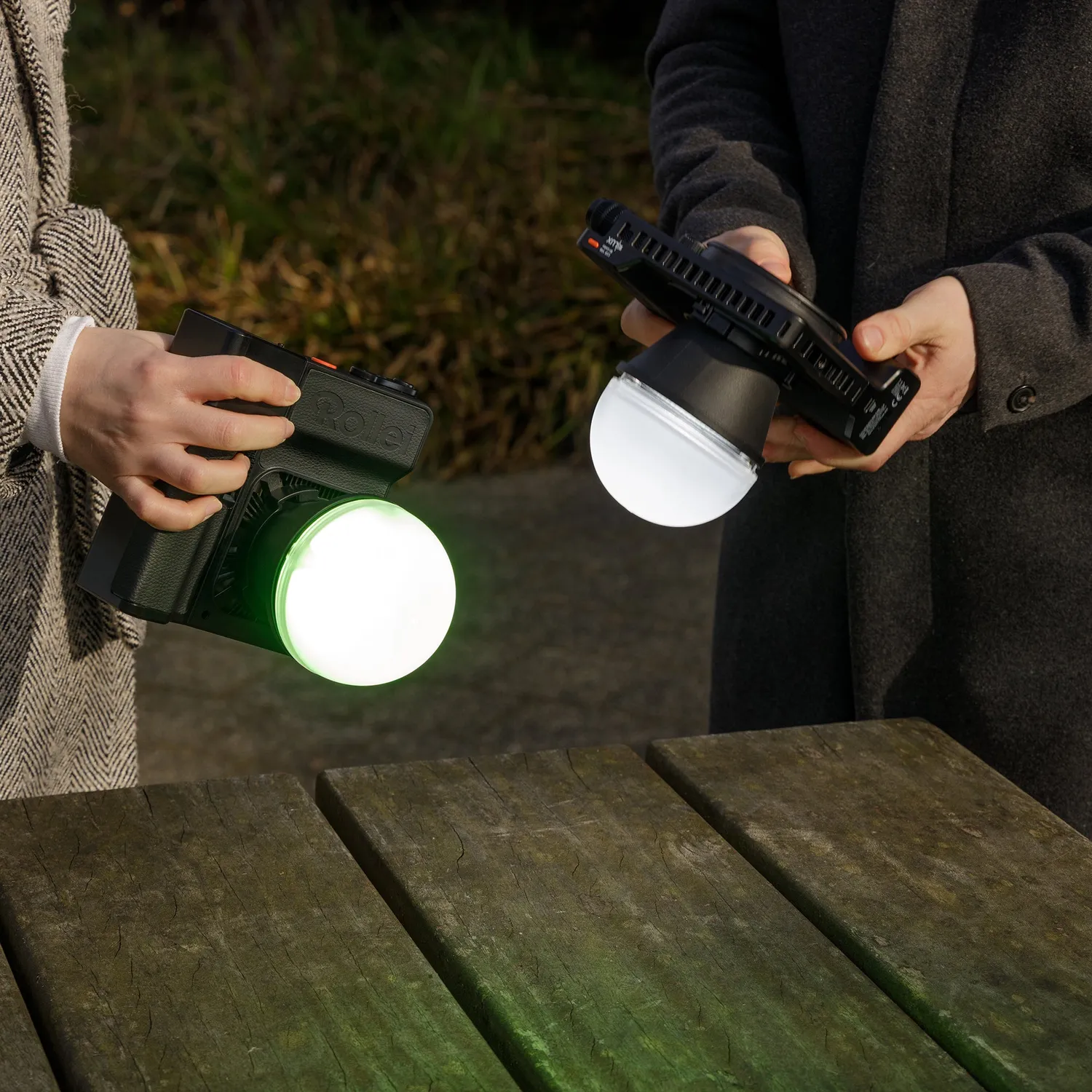 Rollei LUX 100W RGB kit 2 luci led con batteria