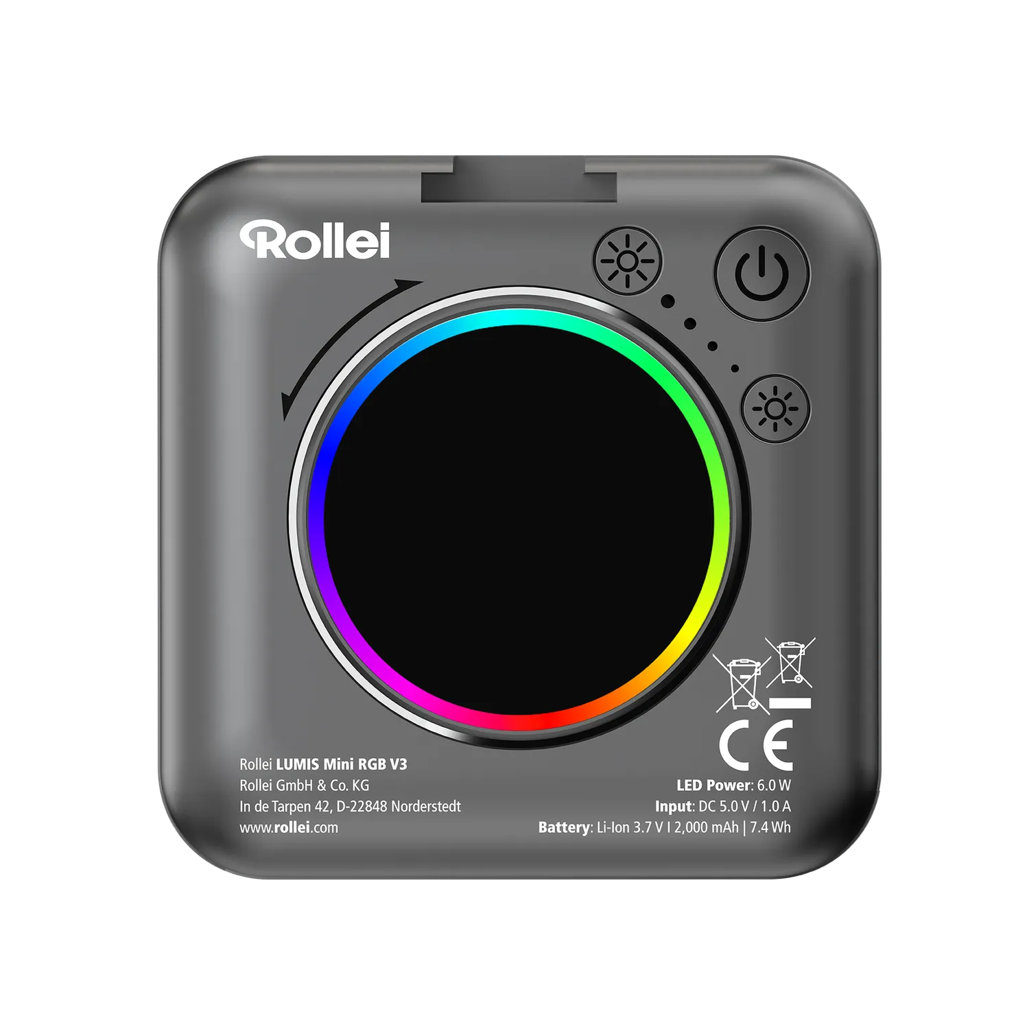 Rollei Lumis Mini RGB V3 luce LED tasca RGB 6W