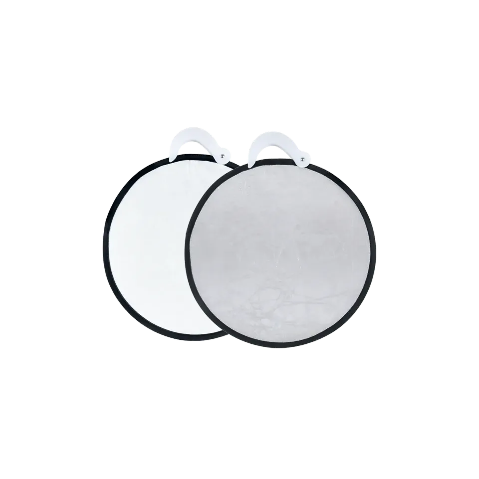 Rollei Professional 2-in-1 riflettore pieghevole 30 cm bianco argento