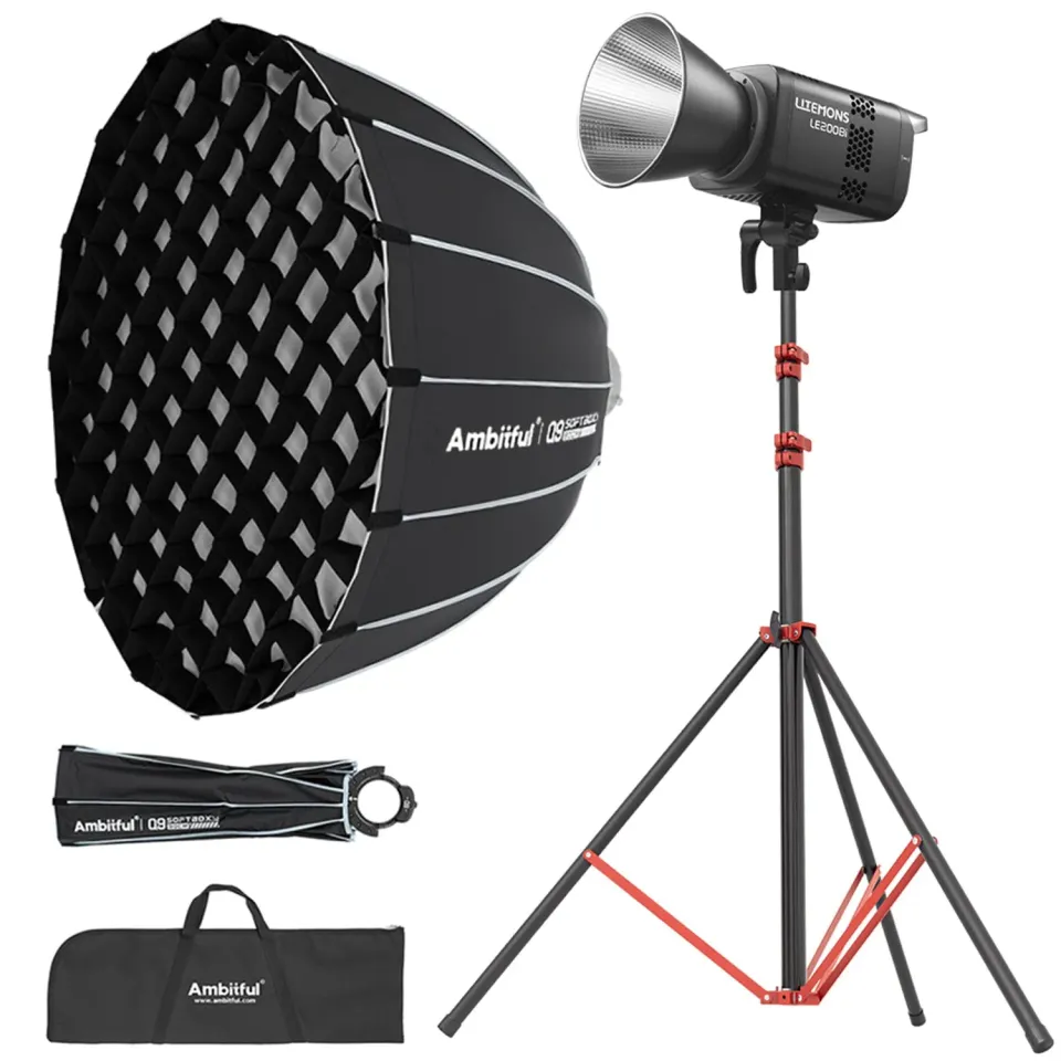 Godox Knowled LE200Bi Luce Video LED Kit Softbox 90cm