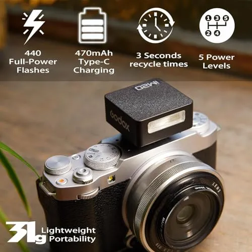 Godox iM20 mini flash manuale 5 livelli 31 g