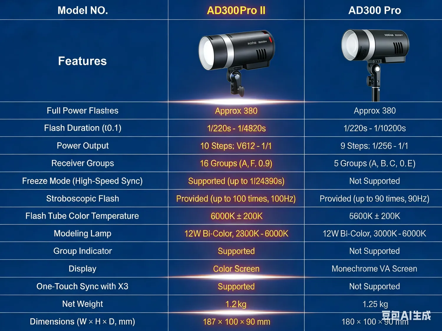 Godox AD300Pro II flash esterno 300 Ws TTL HSS bicolore
