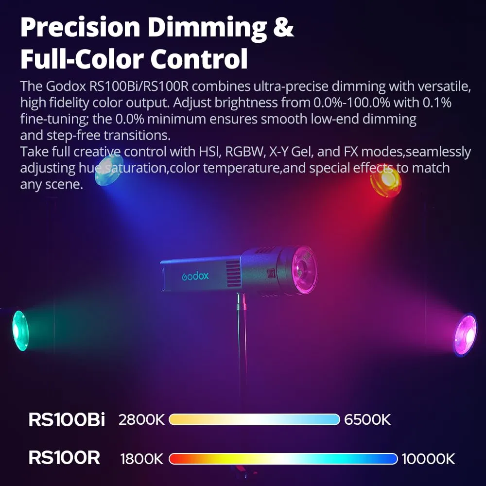 Godox Knowled RS100R luce continua LED 100W RGB