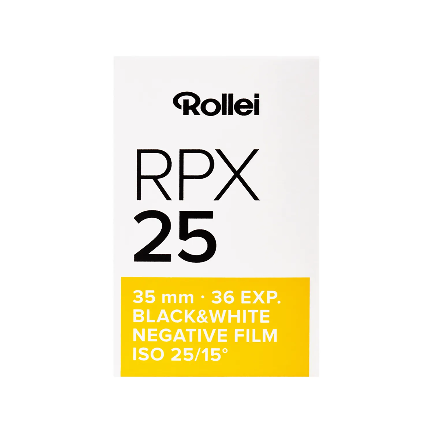 Rollei RPX 35mm 135/36 ISO 25 pellicola bianco e nero