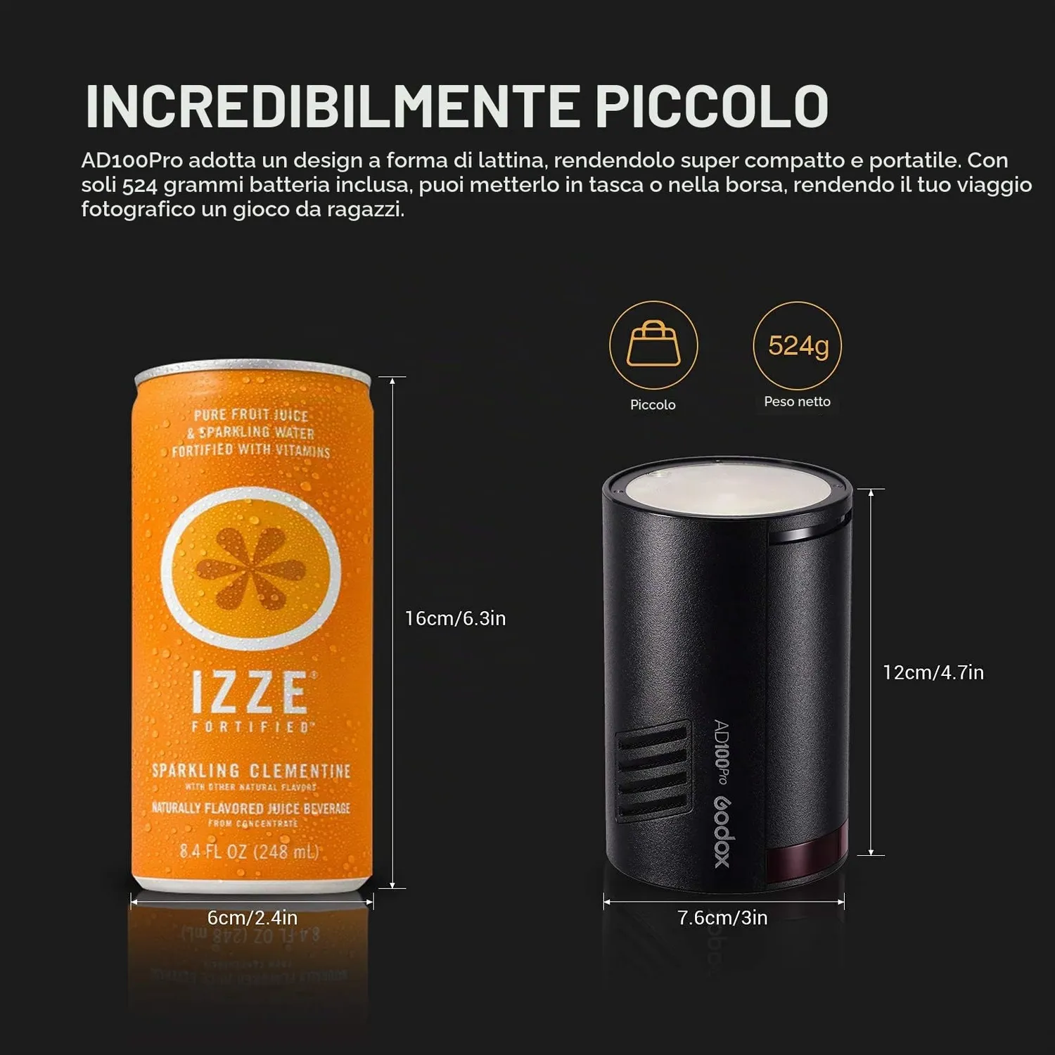 Godox AD100Pro Flash Studio Tascabile 100Ws TTL