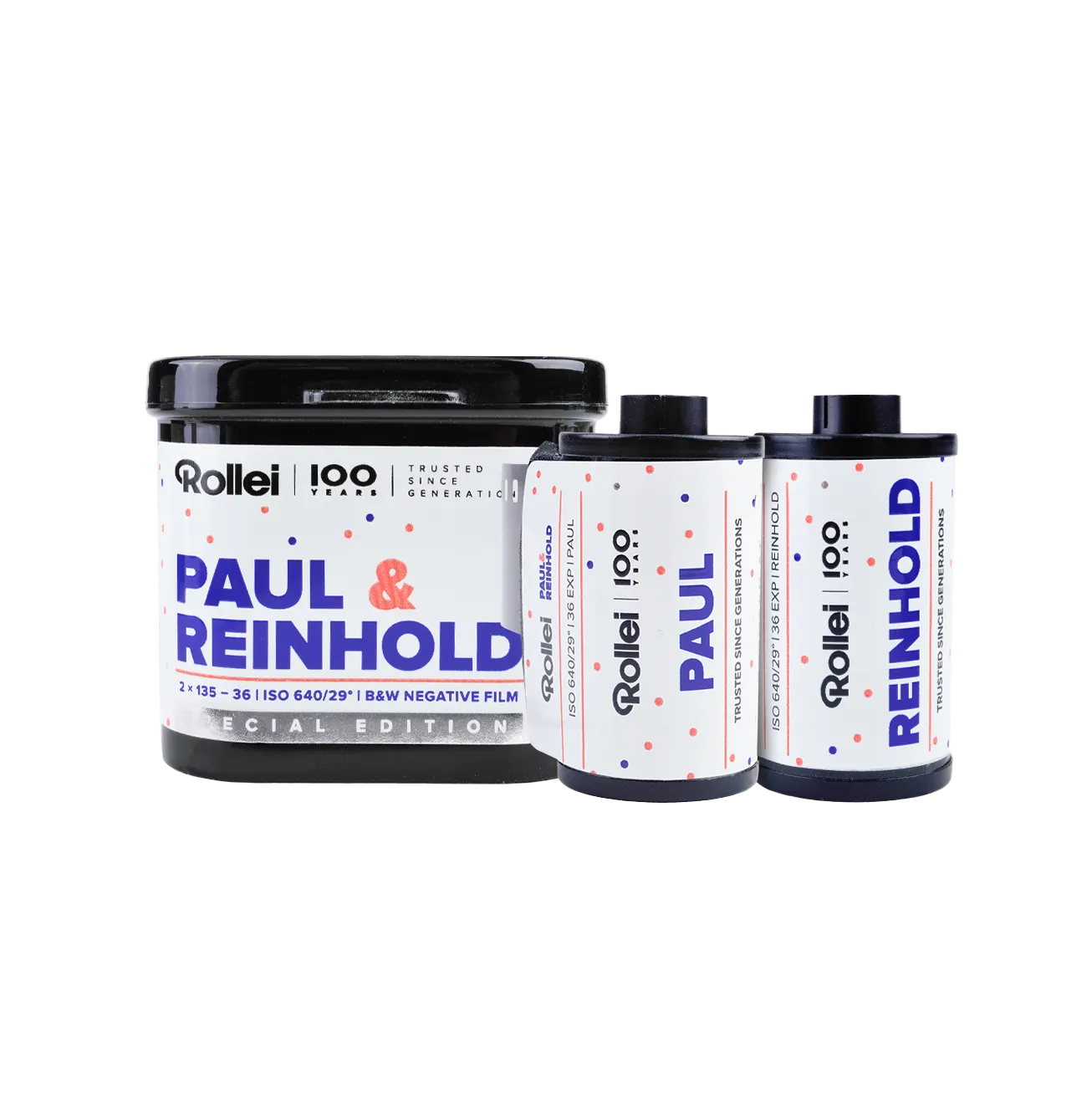 Rollei Paul & Reinhold pellicola bianco e nero ISO 640 2x36 pose