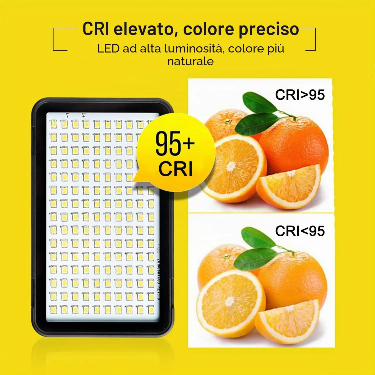 Godox LEDM150 Luce LED Video 5600K con Batteria 150 LED