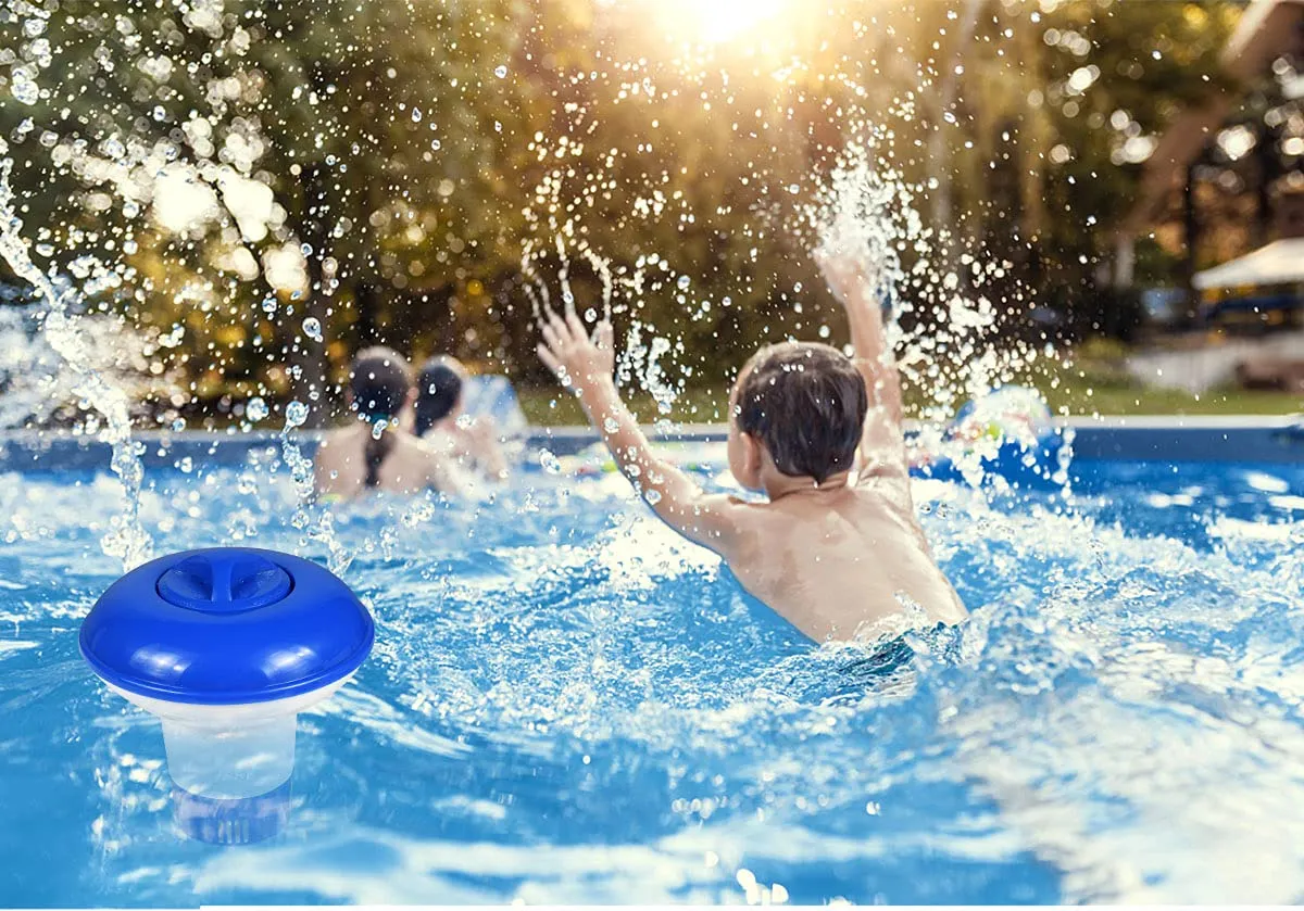 FGen dosatore cloro piscina galleggiante con termometro
