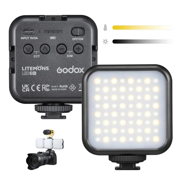 Godox Litemons LED6Bi luce video LED bicolore 3200-6500K