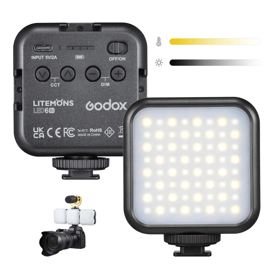 Godox Litemons LED6Bi luce video LED bicolore 3200-6500K