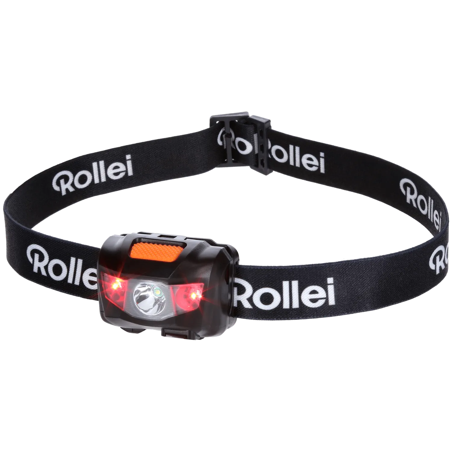 Rollei lampada frontale LED luce mani libere