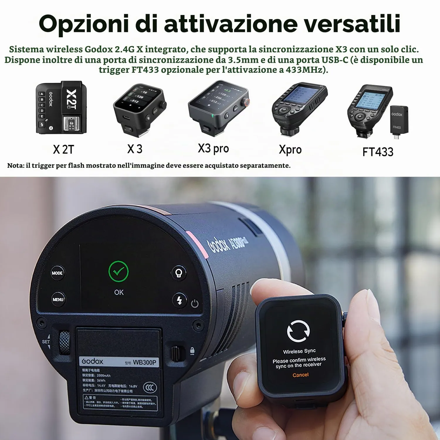 Godox AD300Pro II flash esterno TTL 300W