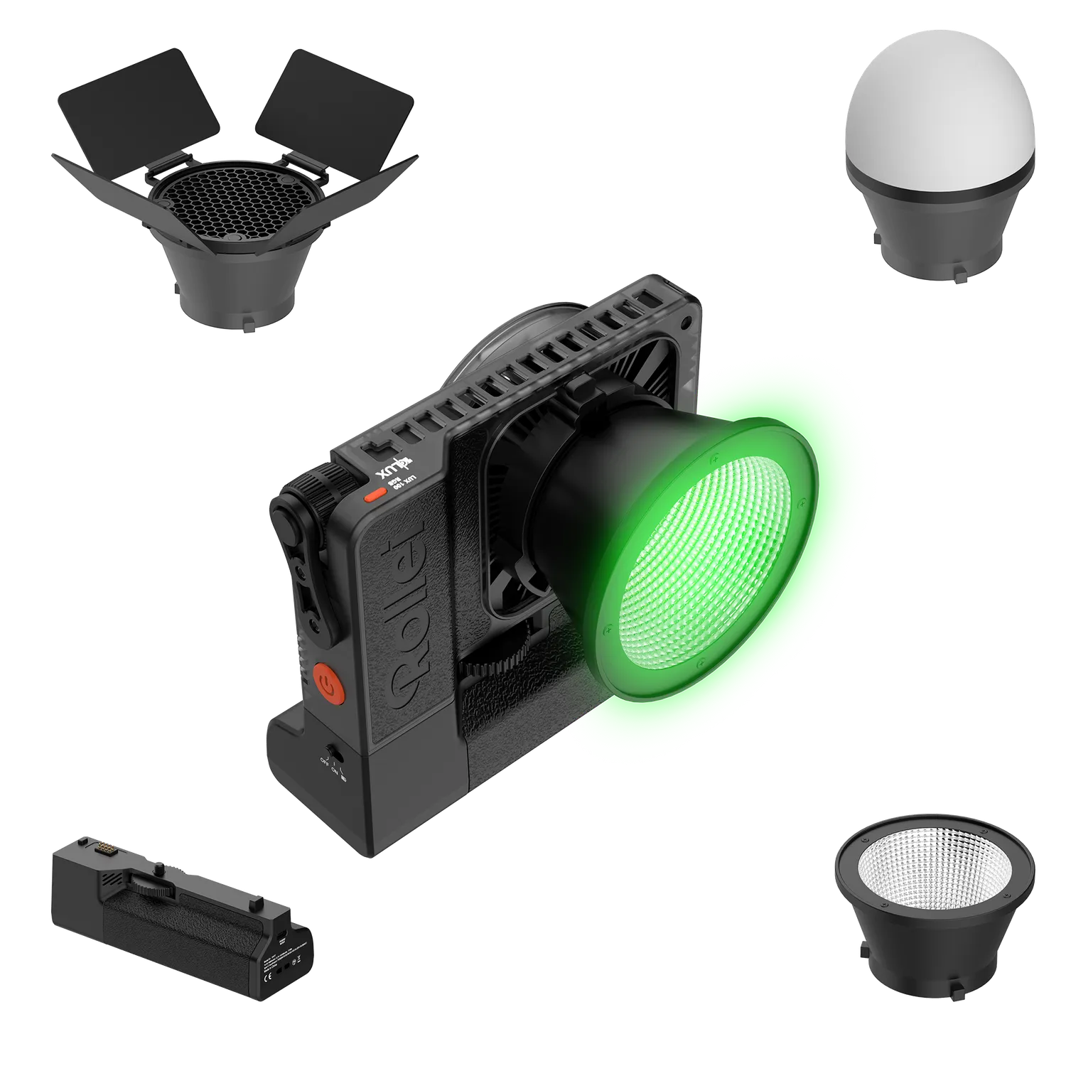 Rollei LUX 100W RGB kit 2 luci led con batteria
