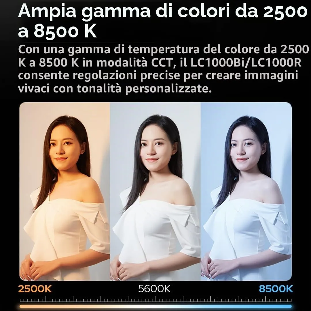 Godox LC1000R luce tubolare RGB 2500K-8500K CRI 96+