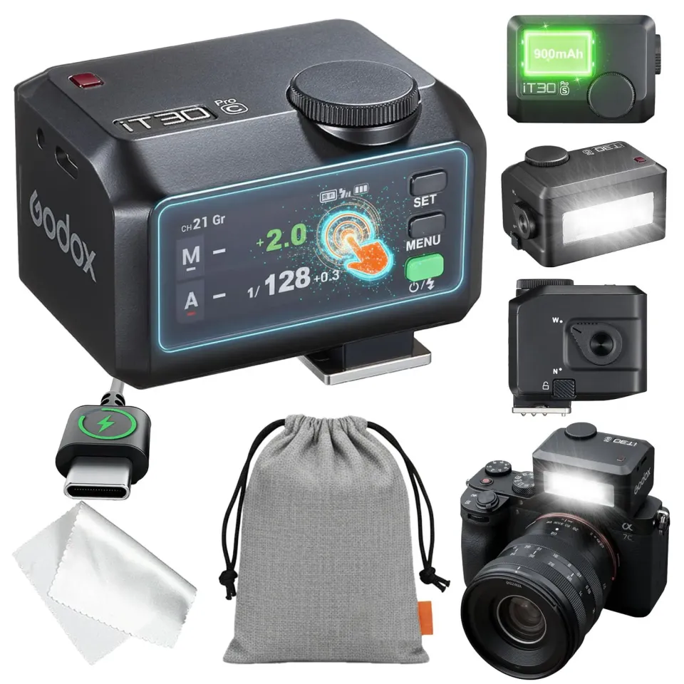 Godox IT30Pro C Flash TTL Canon Nero HSS