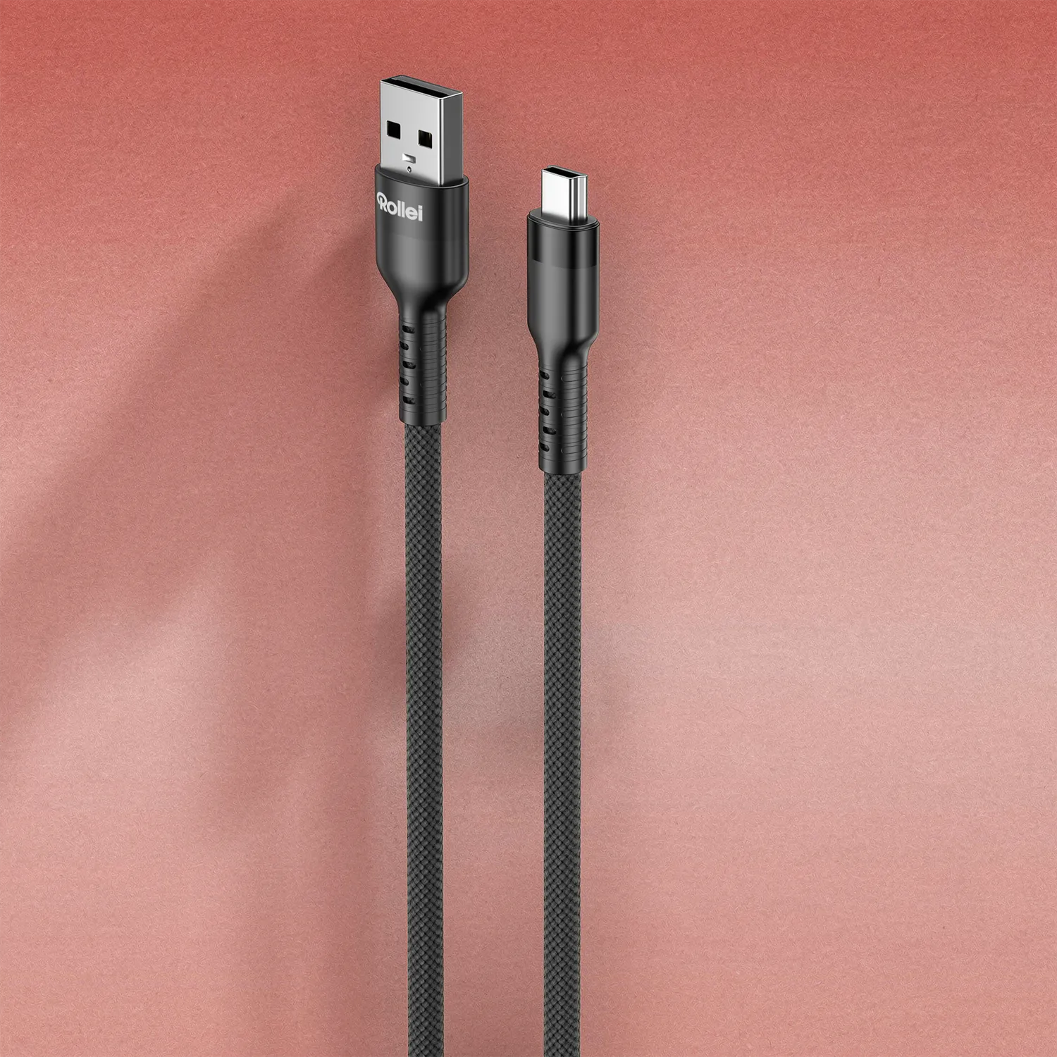 Rollei cavo USB-A Mini-USB B5 1,2 m nylon 480 Mbps