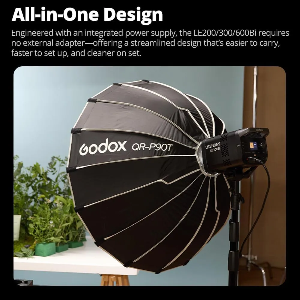 Godox LE200Bi luce video LED 220W bicolore Bowens
