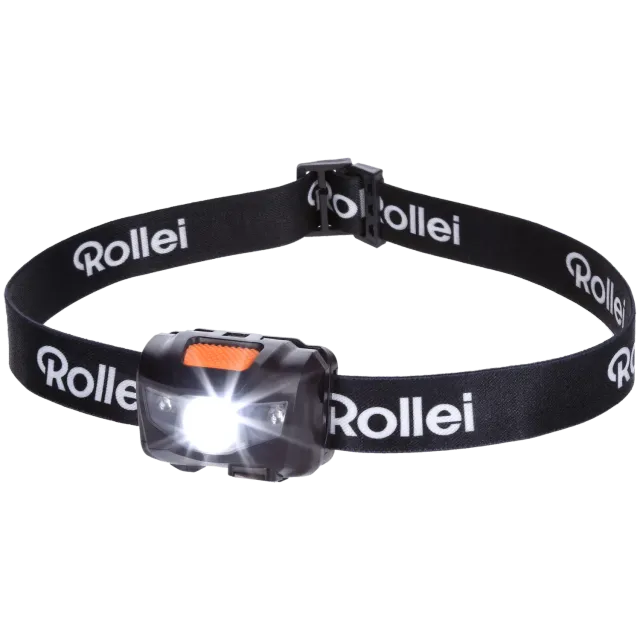Rollei lampada frontale LED luce mani libere