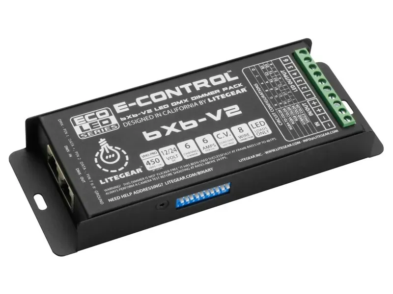 Kino Flo E-Control 6X6-V2 dimmer DMX RGBATD