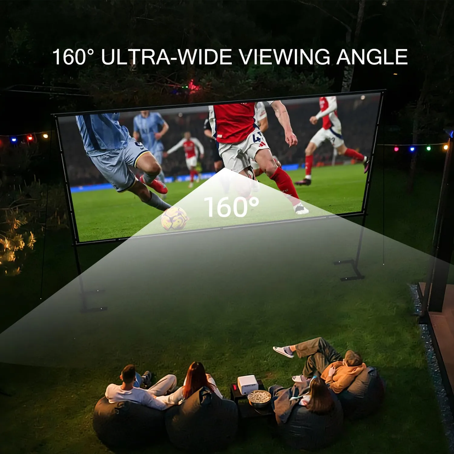 Yanuoda schermo proiettore 84 pollici 16:9 con supporto 4K