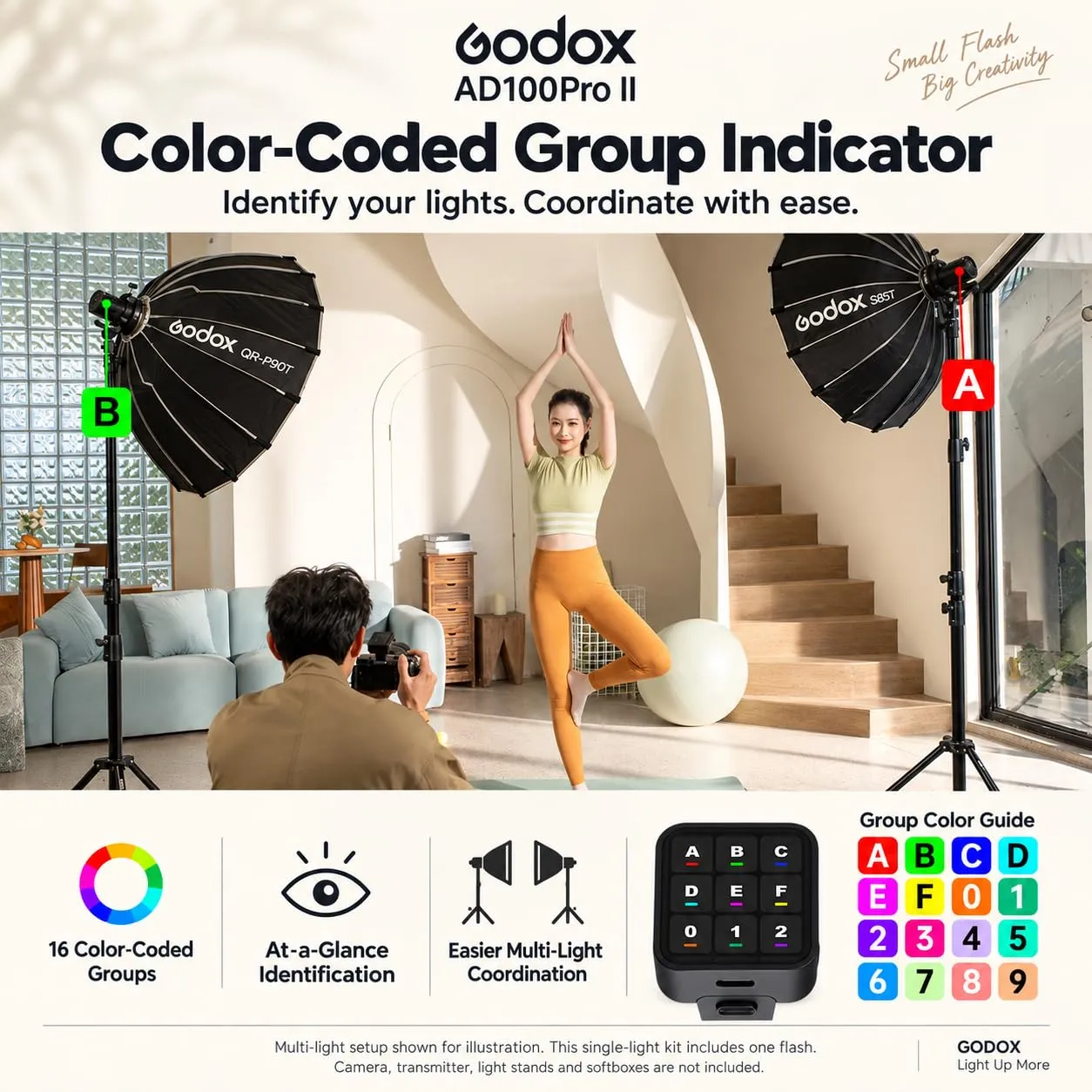 Godox AD100 Pro II flash tascabile 100Ws TTL