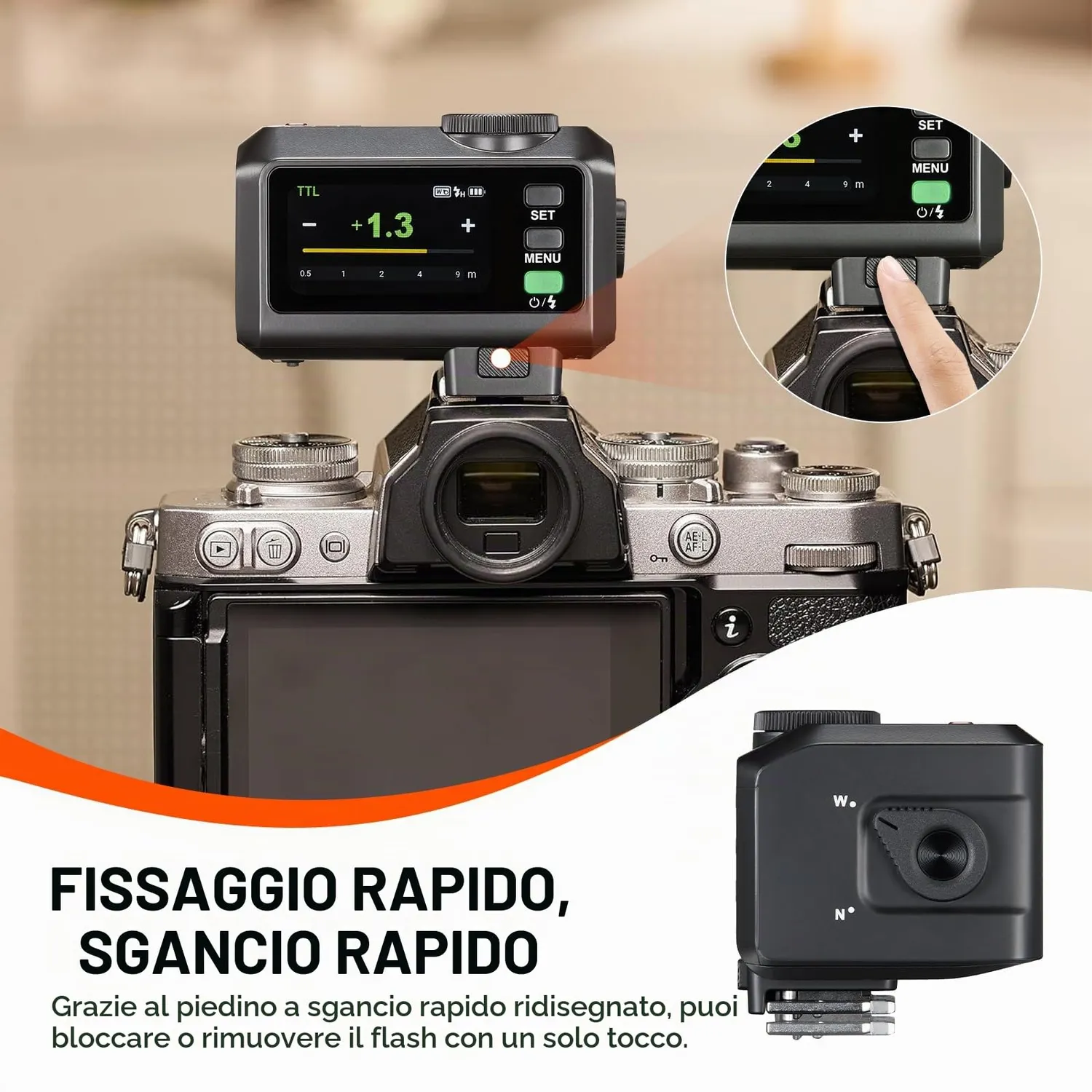 Godox iT30Pro-C flash TTL per Canon nero tascabile
