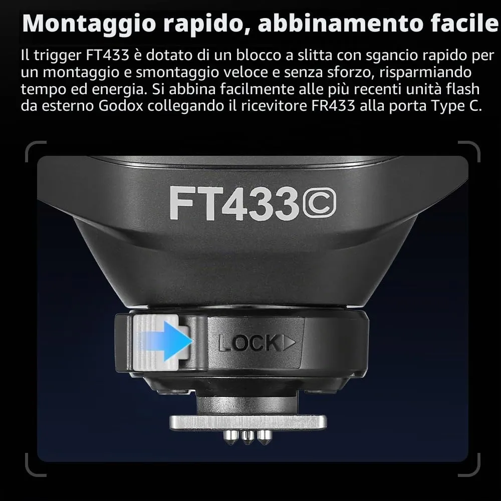 Godox FT433-C Trigger Flash Canon 433MHz TTL