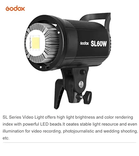 Godox SL-60W luce continua LED kit softbox P60 stativo
