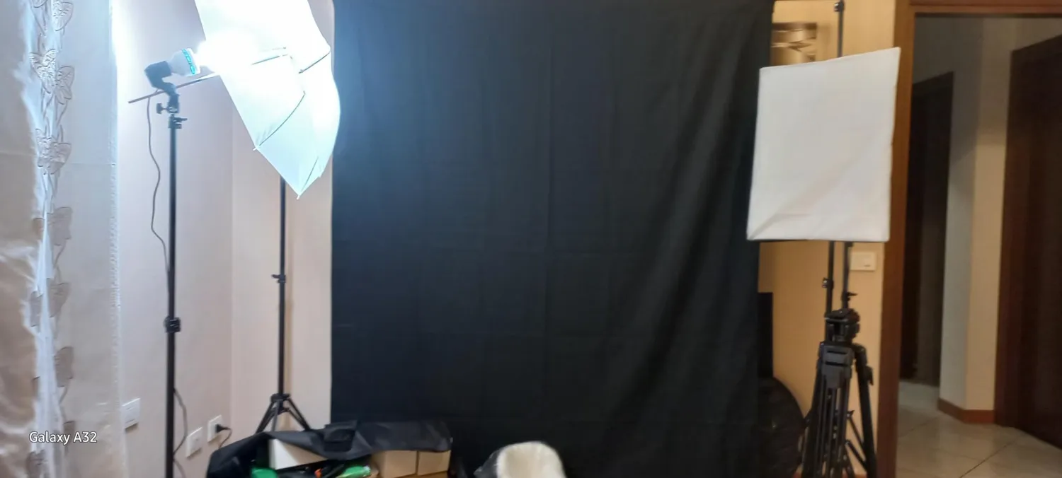FGen kit studio fotografico softbox 2,6x3m 3 fondali