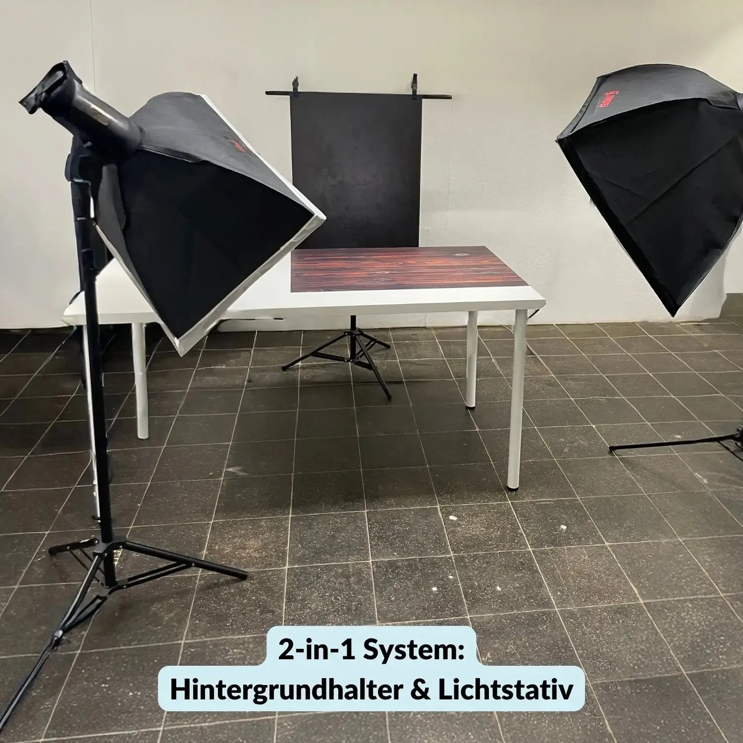 Lens-Aid stativo per fondali 100-186 cm alluminio