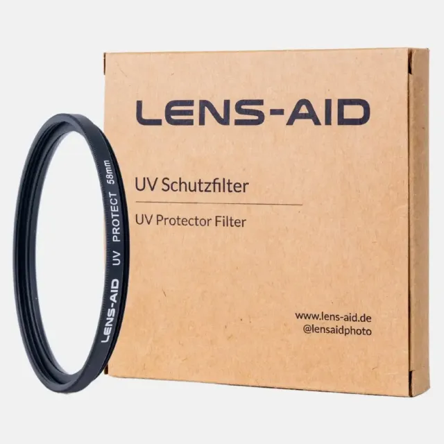 LENS-AID filtro UV 58 mm vetro Schott protettivo
