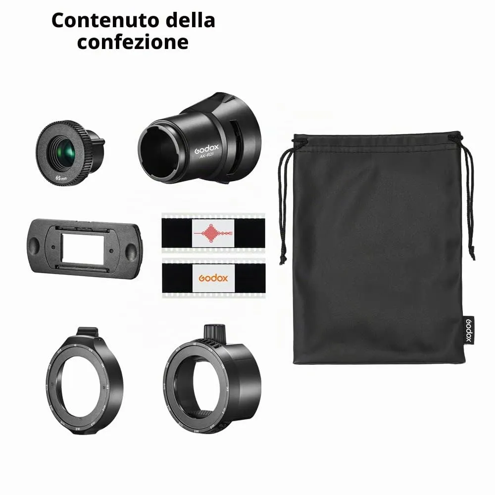 Godox AK-R21 proiettore snoot flash conico con AK-R25