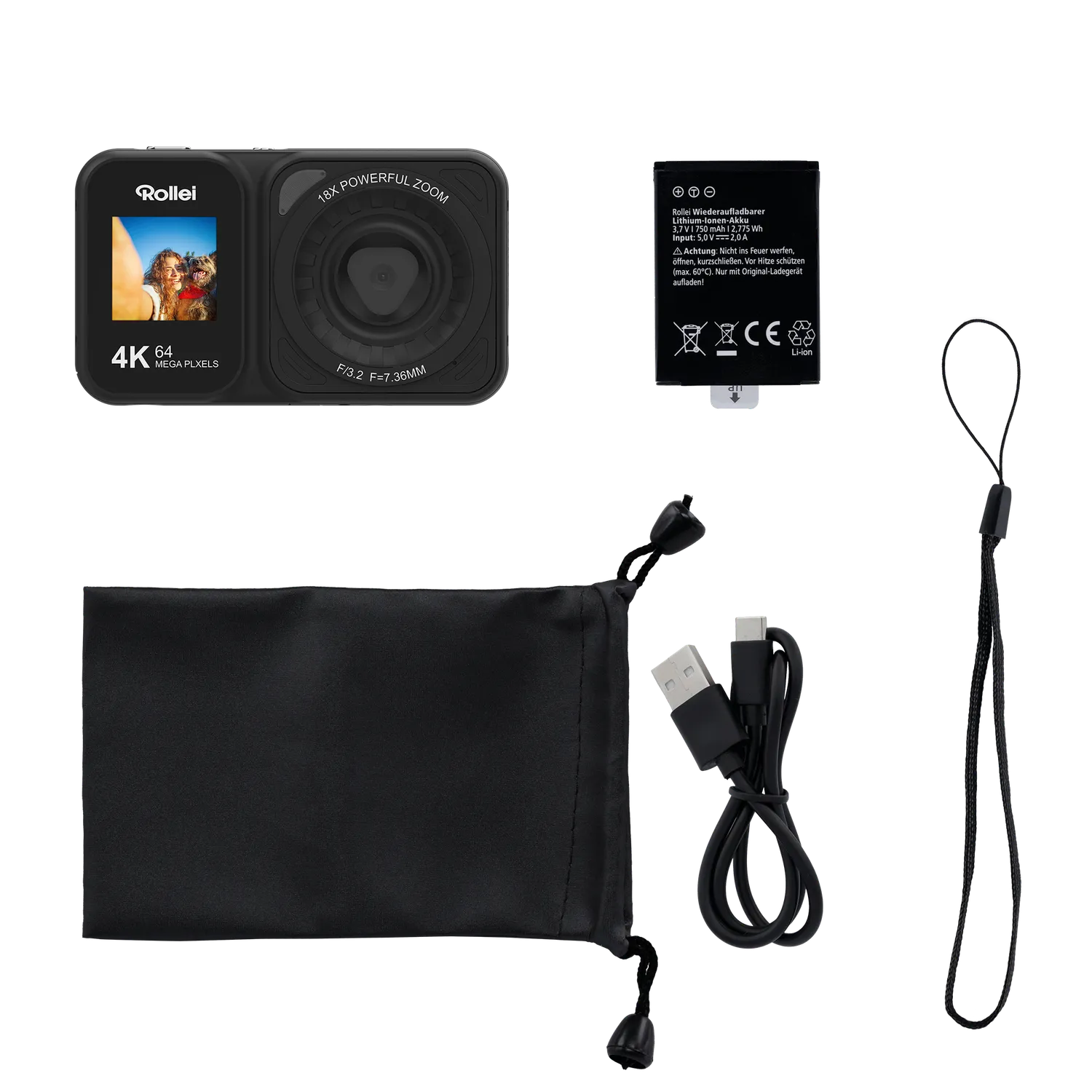 Rollei Compactline 64 Dual fotocamera compatta 64MP 4K