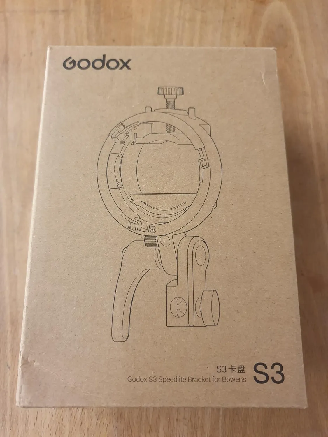 Godox S3 staffa flash attacco Bowens con foro ombrello