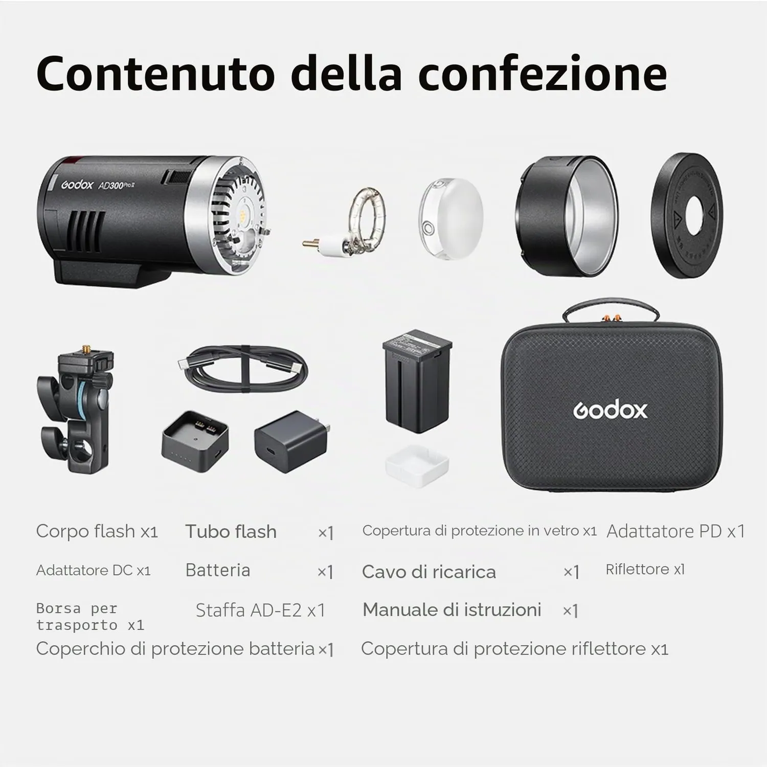 Godox AD300Pro II flash da esterni 300Ws HSS