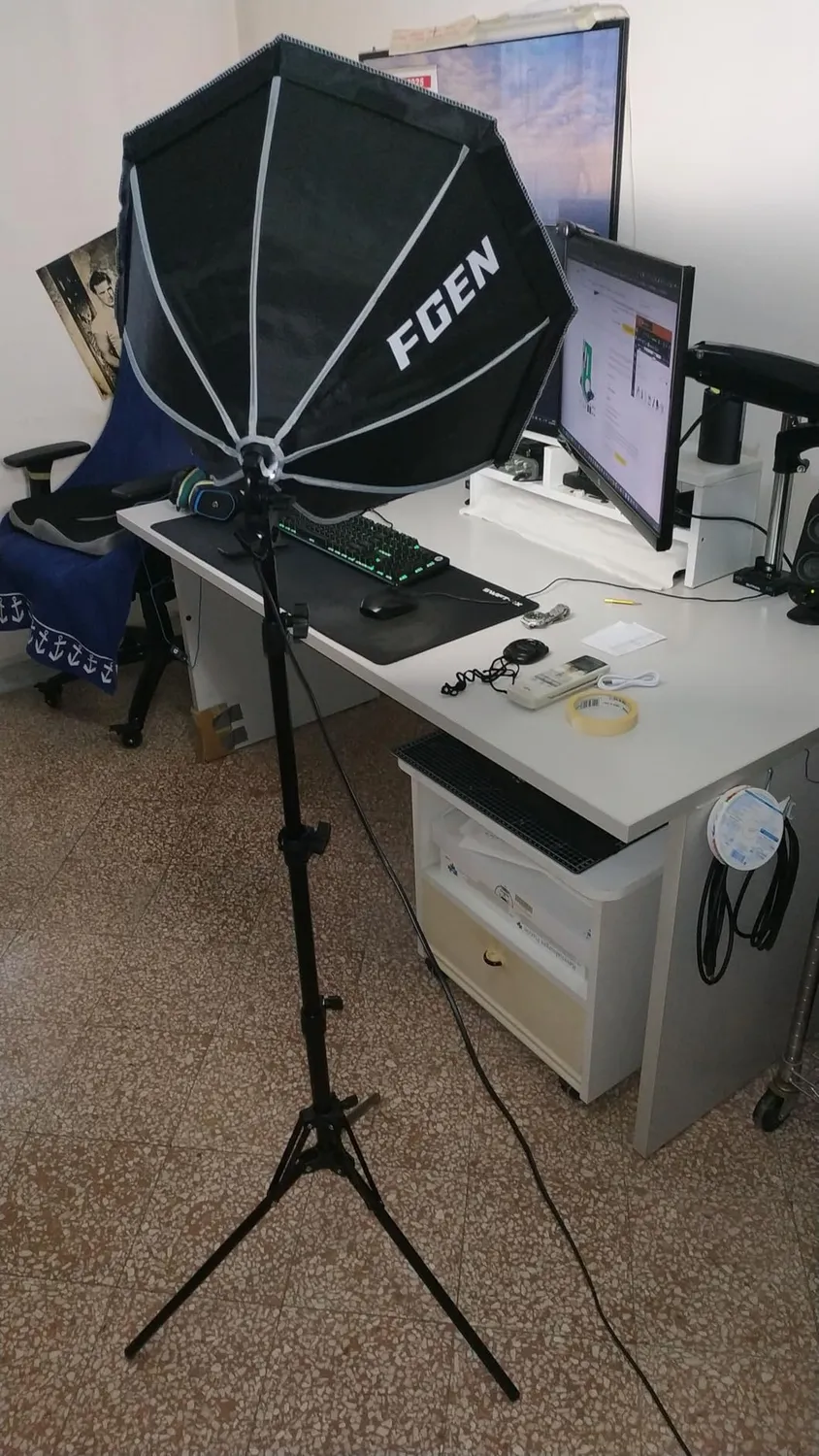 FGen Softbox Ottagonale 50 cm LED 60W con Telecomando