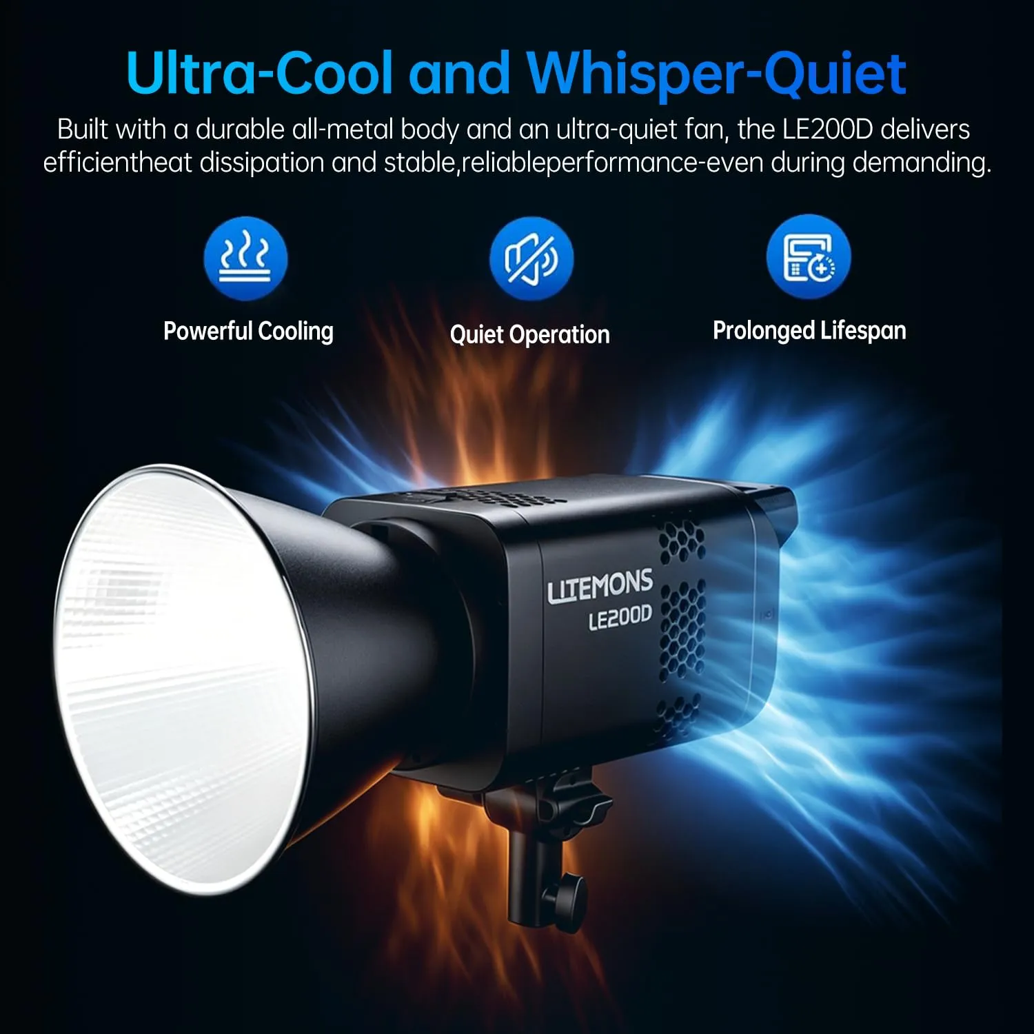 Godox LE200D COB LED 220W 5600K Bowens DMX