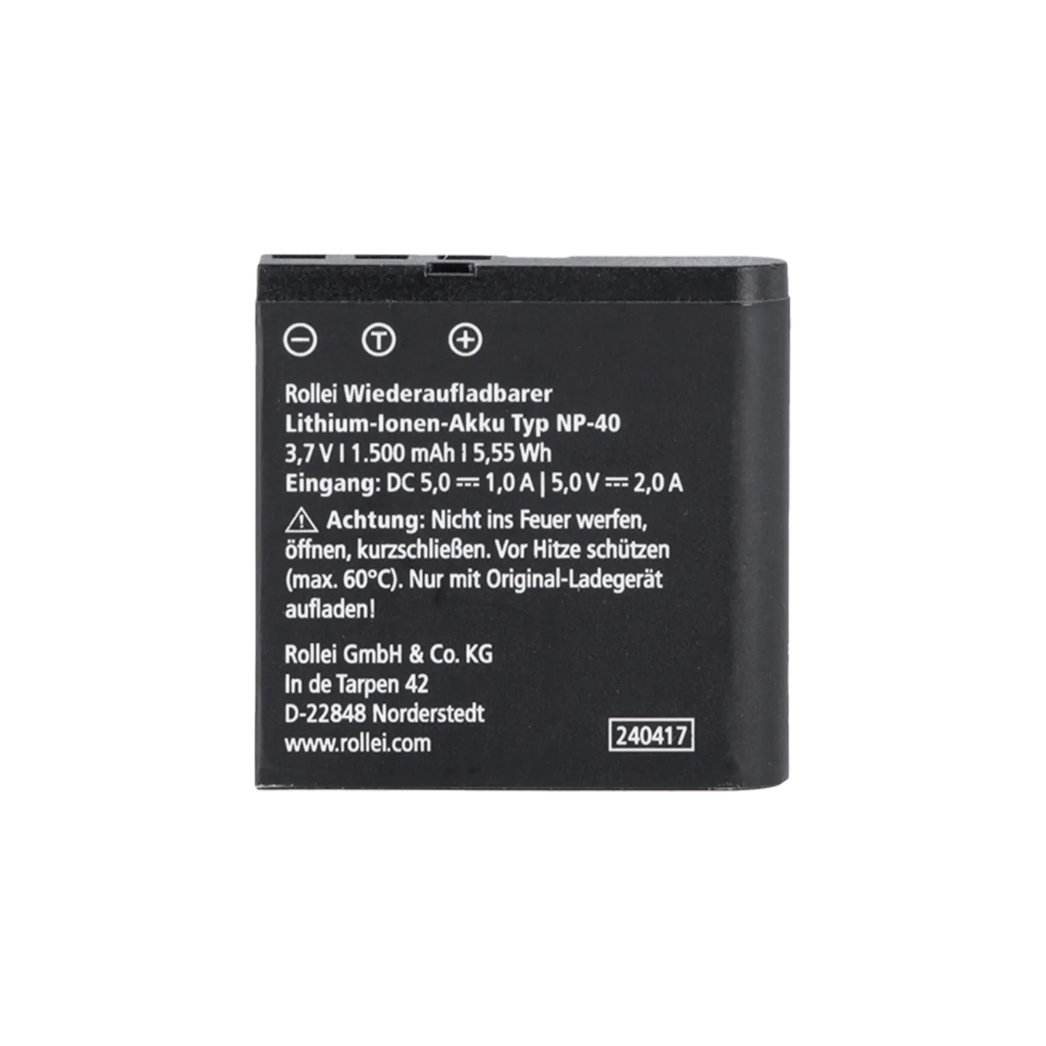 Rollei batteria ricambio fotocamera digitale alta capacità