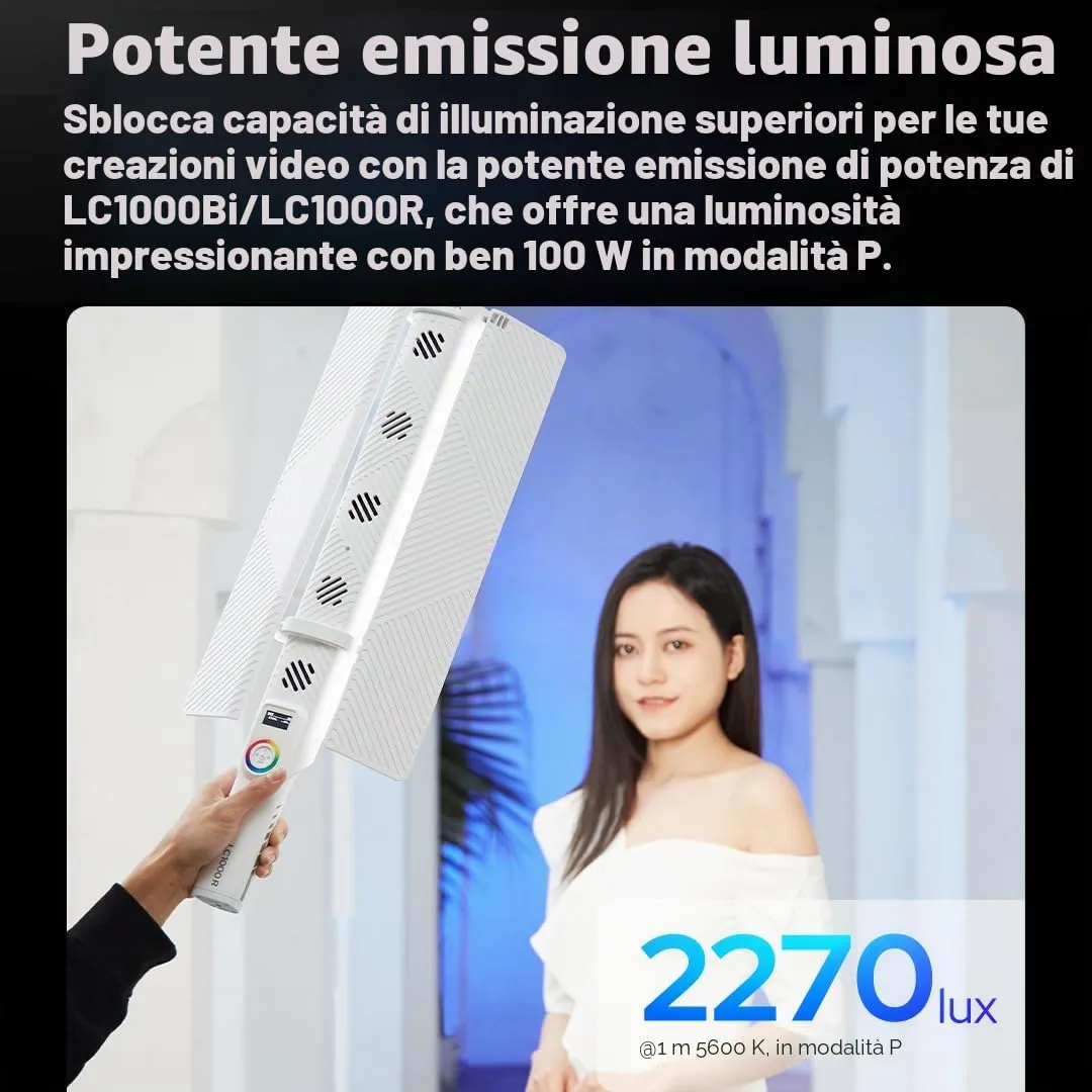 Godox LC1000R luce tubolare RGB 2500K-8500K CRI 96+