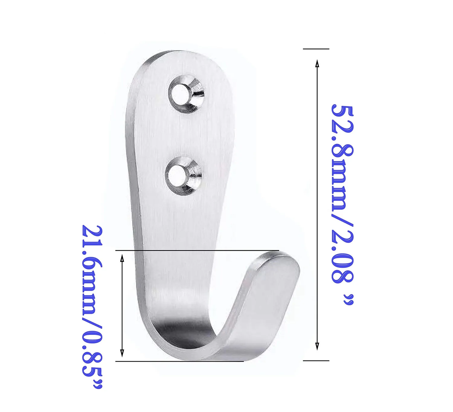 FGen Ganci Acciaio Inox Singoli 20 Pezzi App appendere