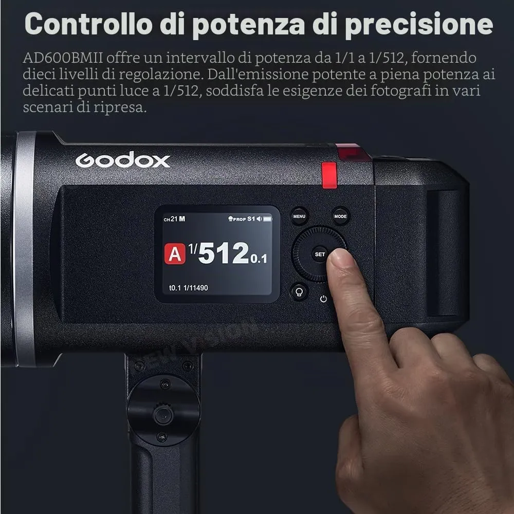 Godox AD600BM II flash da esterno 600Ws con HSS