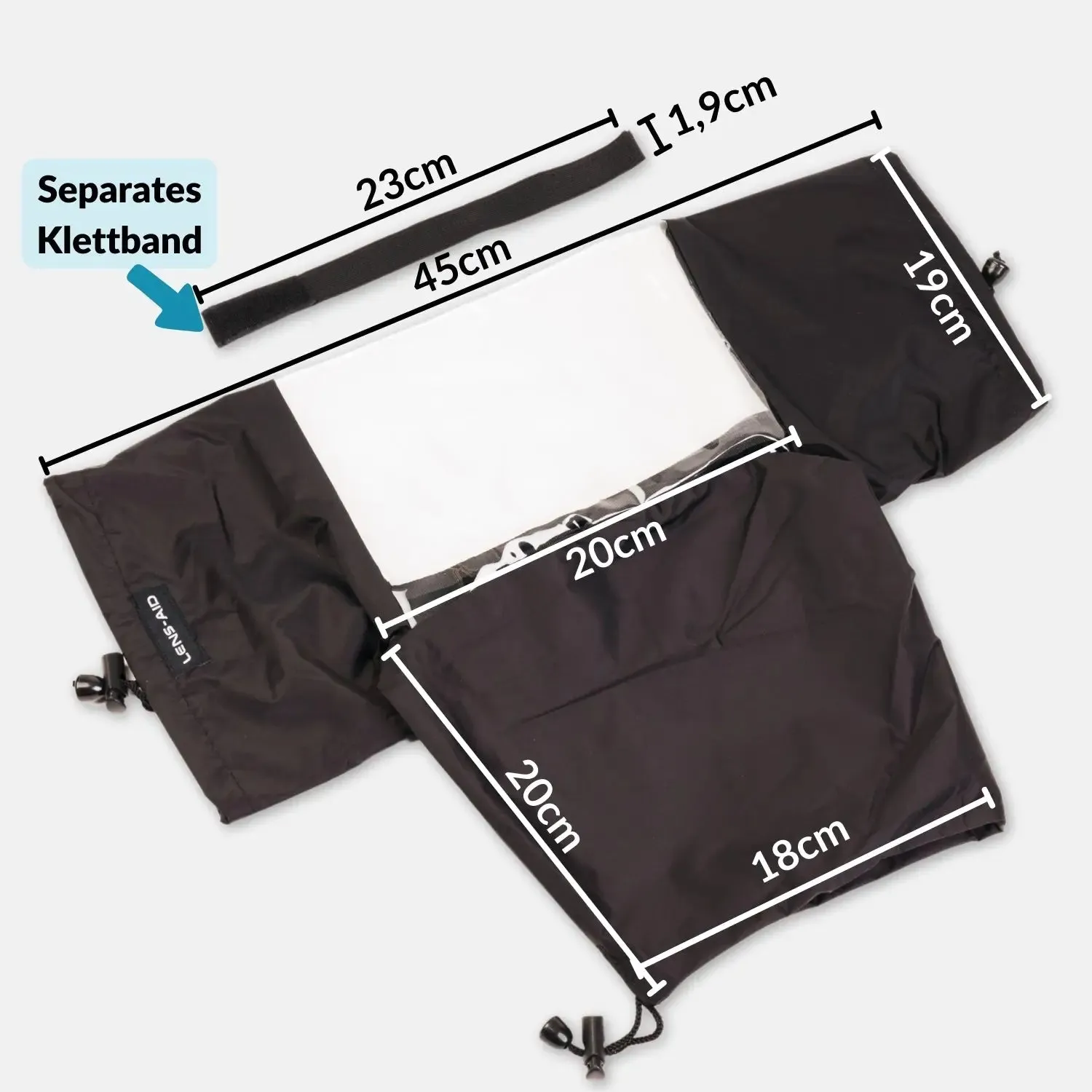 Lens-Aid custodia antipioggia reflex mirrorless nylon