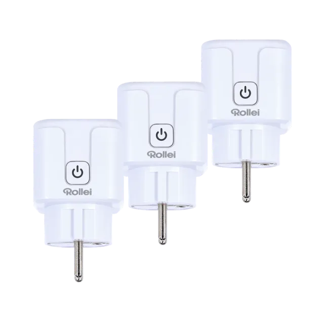 Rollei Smart WiFi Plug presa smart 3 pezzi con misurazione consumi