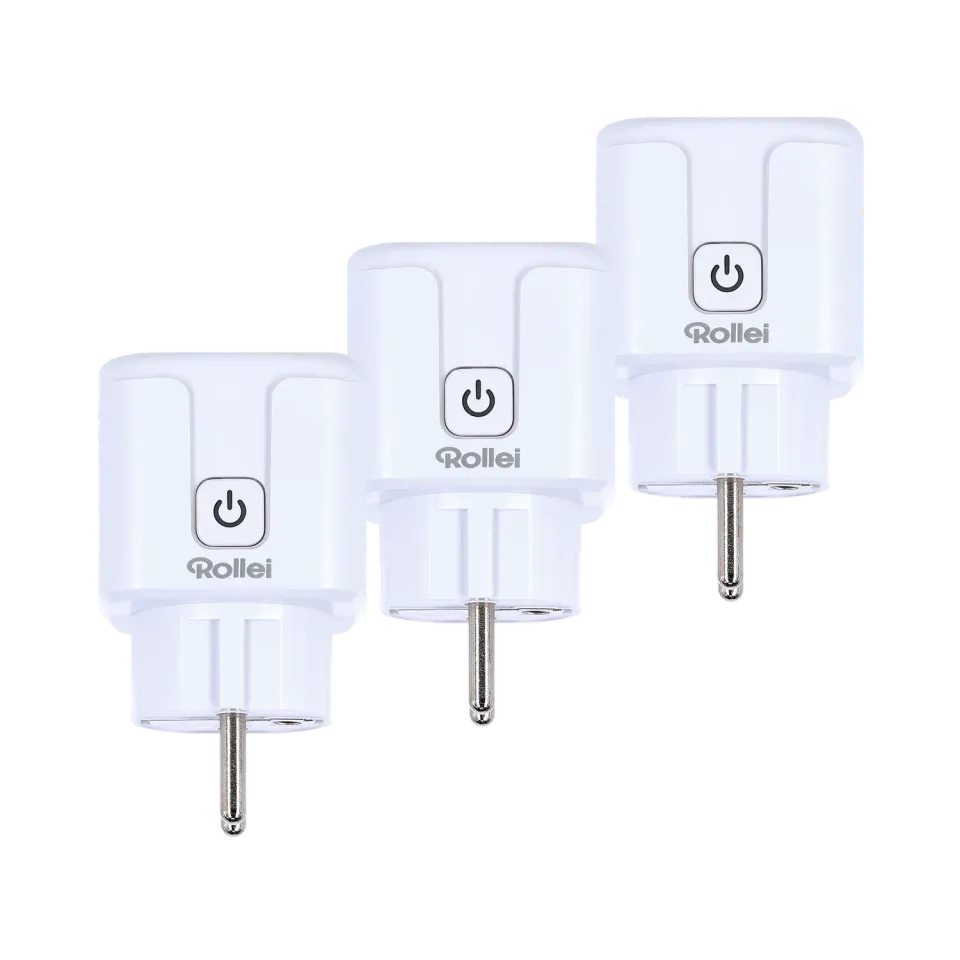 Rollei Smart WiFi Plug presa smart 3 pezzi con misurazione consumi