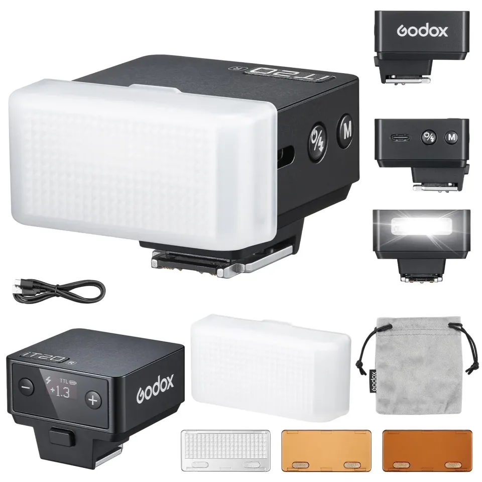Godox iT20-R mini flash TTL Ricoh nero magnetico USB-C
