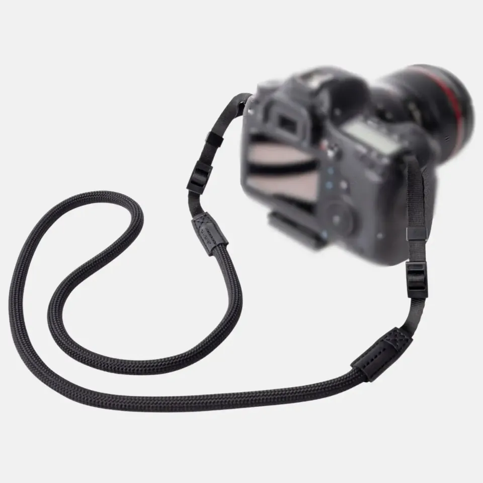 LENS-AID tracolla corda occhielli stretti nera